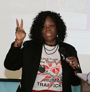 Denise R. Poole, Founder of Heart 2 Heart Services was the featured speaker at The South Jersey Chapter of the Links, Inc. -- Photo by April A. Ward