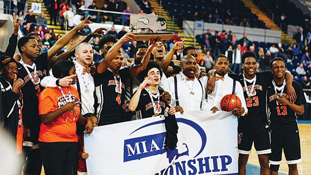 The Brighton High boys’ basketball team capped their remarkable season winning the Division 2 State title last Saturday, March 18 at the Mass Mutual Center in Springfield. The Bengals clashed with Nashoba and won the game 82-58. Previously, the team won the Division 2/North title and city league championship in mid-February. Led by coach Hugh Coleman, the team ends at 23-5.