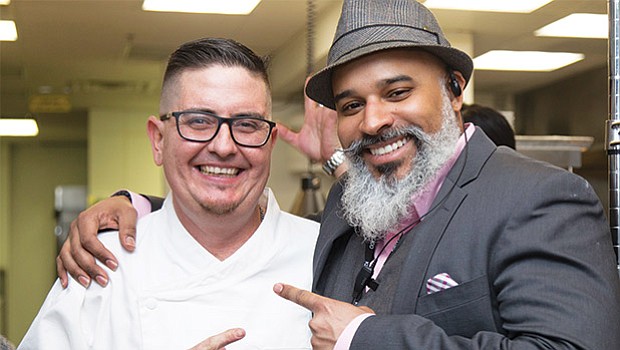 Chef Carlo Marini and Operations Manager Emanuel Billalobos