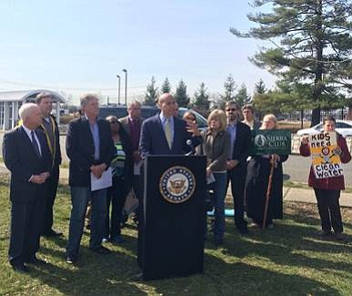 In New Brunswick, N.J., outside of the Environmental Protection Agency Edison Environmental Center, U.S. Sen. Cory Booker, Rep. Frank Pallone, ... In New Brunswick, N.J., outside of the Environmental Protection Agency Edison Environmental Center, U.S. Sen. Cory Booker, Rep. Frank Pallone, ...