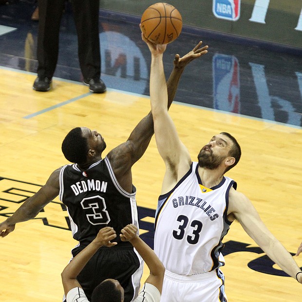 Marc Gasol came up big against the Spurs in Game 3, scoring 21 points. (Photo: Warren Roseborough)