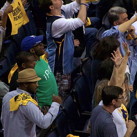 For Grizzlies fans, the 110-108 OT victory was an energy-wrenching affair stamped with the thrill of victory. (Photo: Karanja A. Ajanaku)