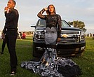 Milan Bolden-Morris wore a dress featuring pictures of Trayvon Martin, Sandra Bland, Michael Brown, and others to her high school prom.
