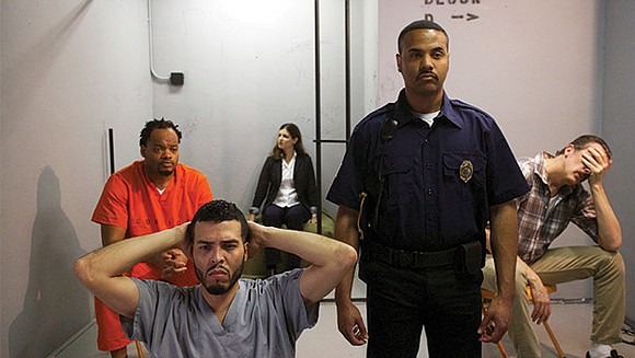 The show, playing at the Dorchester Arts Project, centers on Angel Cruz, a Puerto Rican man on trial for the ... The show, playing at the Dorchester Arts Project, centers on Angel Cruz, a Puerto Rican man on trial for the ...