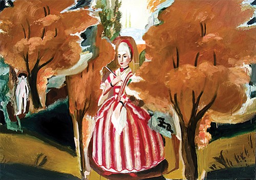 Many pieces include one nude figure confronted by or juxtaposed next to a clothed one, begging the question, who has ... Many pieces include one nude figure confronted by or juxtaposed next to a clothed one, begging the question, who has ...