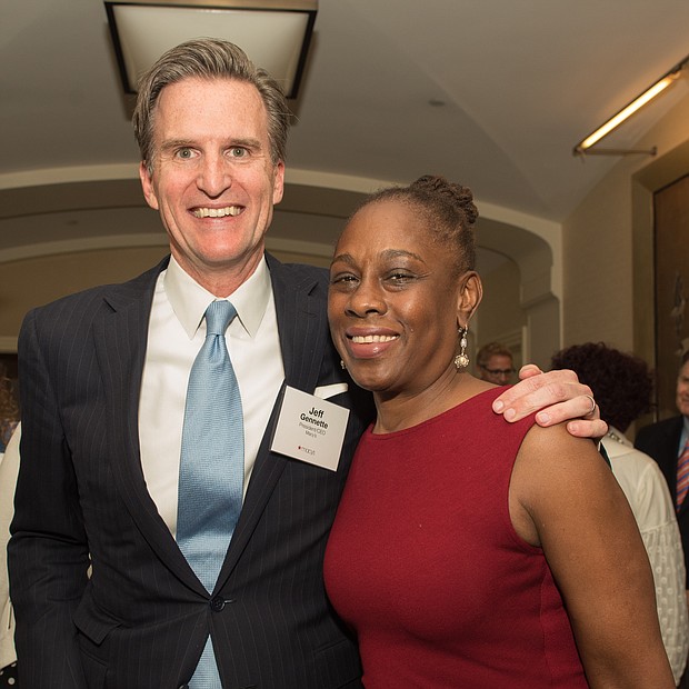 Jeff Gennette, Macy's president and Chief Executive Officer and First Lady and New York City Chirlane McCray