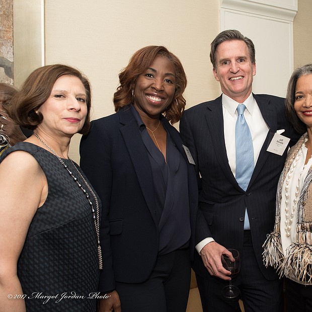 Macy’s Shawn Outler, Senior Vice President of Lease, Pricing, and Multicultural Initiatives, Jeff Gennette, Macy’s President and Chief Executive Officer, and Janelle Procope, President and CEO of The Apollo Theater Foundation
