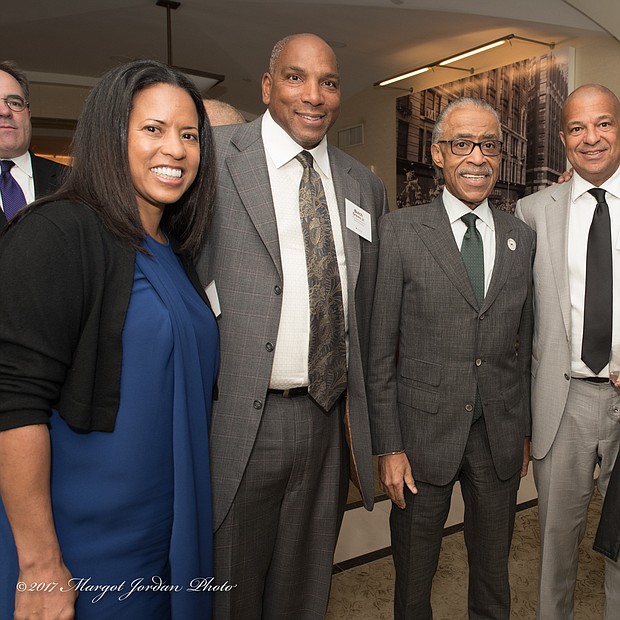 Michelle Ebanks, President Essence Communications and People en Espanol, Earl Butch Graves, President and CEO of Black Enterprise, Reverend Al Sharpton Founder and President of National Action Network and guests