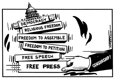 Image result for attack on free press