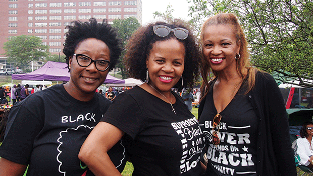 Kalya Murray, Kim Janey and Sufiyak McKenley.