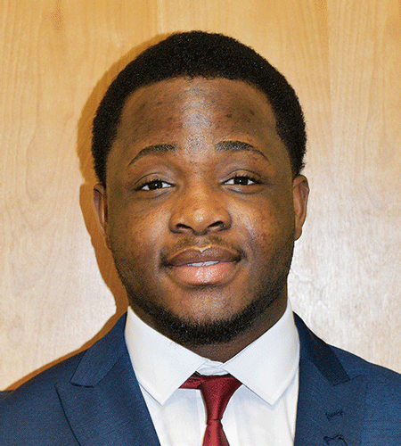 Boston Okundaye, SGA President and “29 Who Shine” award winner.
“This experience allows me to apply my education and have an impact on the real world.”
When Boston Okundaye arrived in the United States from Nigeria in November 2014, he was just two months shy of starting his academic career at Roxbury Community College. Now a Business Administration major, he also is the President of the Student Government Association (2016-2017) and an active member of the National Society of Leadership and Success, Sigma Alpha Pi Chapter (2015-2017).