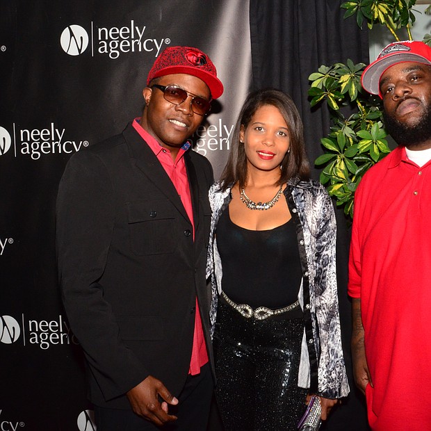 The high-profile guests were plentiful. From left to right: Memphis recording artist Al Capone; Oona Mitchell, Royal Studios administrator and daughter of the late Willie Mitchell; and Frazier Boy, Academy Award winning director of “Hustle and Flow.”