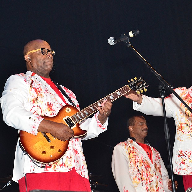 Performing ConFunkShun performing at the farewell concert for Larry Dodson of the Barkays held at the Canon Center in Memphis.