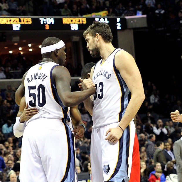 Randolph and Marc Gasol teamed up to make one of the toughest and most physical low-post tandems for eight seasons.