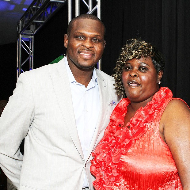 Randolph was joined by his mother, the late Mae Randolph, at a Grizzlies charity event.