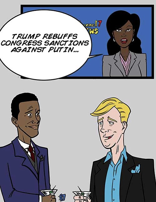 Clearly, Trump’s connection with Russia is not philosophical. He has already demonstrated a willingness to desecrate a major economic principle ... Clearly, Trump’s connection with Russia is not philosophical. He has already demonstrated a willingness to desecrate a major economic principle ...
