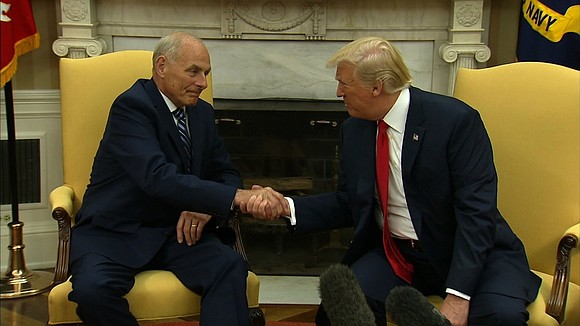 John Kelly was sworn in as President Donald Trump's new chief of staff Monday, tasked with bringing order to an ... John Kelly was sworn in as President Donald Trump's new chief of staff Monday, tasked with bringing order to an ...