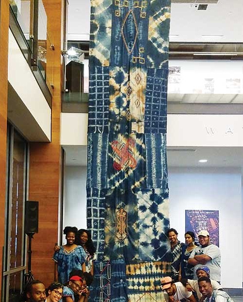 The New England Foundation for the Arts’ Creative City program announces “Stitched into Memory,” an exhibition celebrating the contemporary African Diaspora communities of Boston, featuring textiles created in the West African traditions, designed and taught by artist and educator Stephen Hamilton, in collaboration with nine Boston teenagers. The exhibition runs through Sept. 9 at Waterfront Square at Atlantic Wharf, located at 290 Congress St., South Boston. The exhibition is on view to the public 7 a.m. to 10 p.m. daily.
