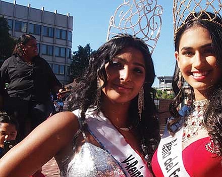 Vice queen and queen Melany Ortiz and Priscilla Jiminez.