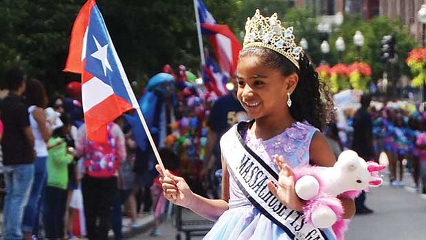 A young princess in the 50th annual Puerto Rican Festival. Thousands of Puerto Ricans turned out to City Hall plaza for this year’s festival.