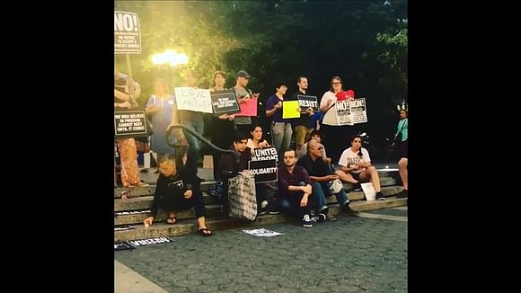 Protesters gathered in New York City’s Union Square on Saturday, August 12 in solidarity with victims of the violent protests ... Protesters gathered in New York City’s Union Square on Saturday, August 12 in solidarity with victims of the violent protests ...