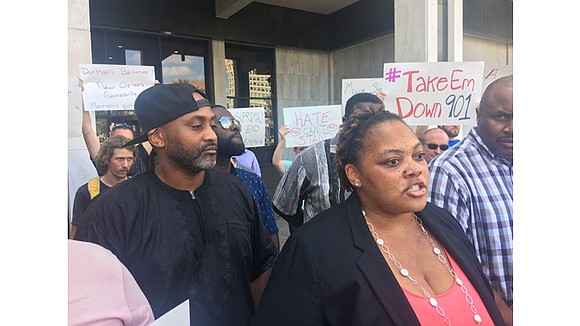 Activists call for immediate removal of Confederate statues. Activists call for immediate removal of Confederate statues.