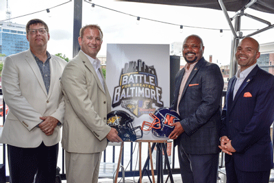 Representatives from Towson University and Morgan State University announced the “Battle for Greater Baltimore,” a renewal of the sports rivalry ... Representatives from Towson University and Morgan State University announced the “Battle for Greater Baltimore,” a renewal of the sports rivalry ...