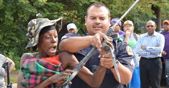 After an Aug. 2 formal media statement on homelessness outside an illegal tent city was interrupted by unexpected violence, numerous ... After an Aug. 2 formal media statement on homelessness outside an illegal tent city was interrupted by unexpected violence, numerous ...