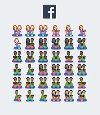 Facebook's emoji offerings have become a little bit more diverse, but the changes may leave some families wanting. Facebook's emoji offerings have become a little bit more diverse, but the changes may leave some families wanting.