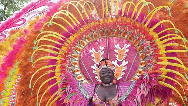 Siletta Davis dances as the Socaholics queen.