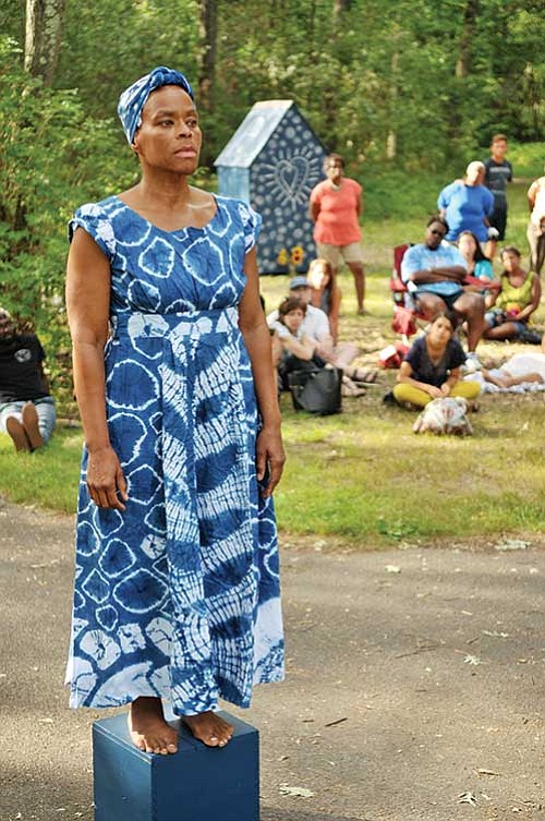 “Ife Franklin’s Indigo Project #4: Slave Cabin, Praise House and Ring Shout” is open on Franklin Park, 1 Circuit Drive ... “Ife Franklin’s Indigo Project #4: Slave Cabin, Praise House and Ring Shout” is open on Franklin Park, 1 Circuit Drive ...