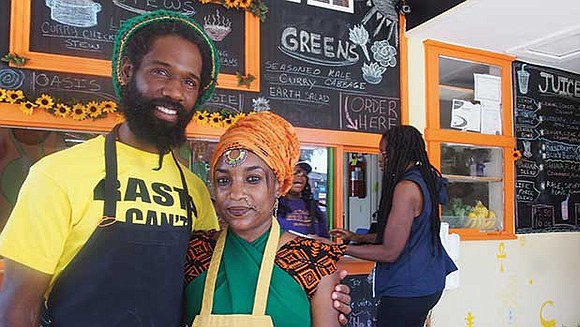 Last week, Jahriffe MacKenzie and Nahdra Ra Kiros opened Oasis Vegan Veggie Parlor, serving breakfast, lunch and dinner with stews, ... Last week, Jahriffe MacKenzie and Nahdra Ra Kiros opened Oasis Vegan Veggie Parlor, serving breakfast, lunch and dinner with stews, ...