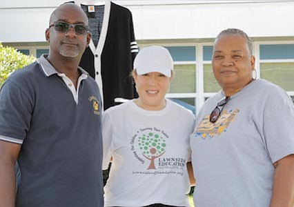 Lawnside School District Superintendent, Dr. Ronn Johnson, Lawnside Education Foundation, Inc. President, Dr. Saundra Strothers; and Director of Curriculum Instruction, Paula Davis.