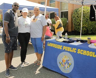 Lawnside School District Superintendent, Dr. Ronn Johnson, Lawnside Education Foundation, Inc. President, Dr. Saundra Strothers; and Director of Curriculum Instruction, Paula Davis.