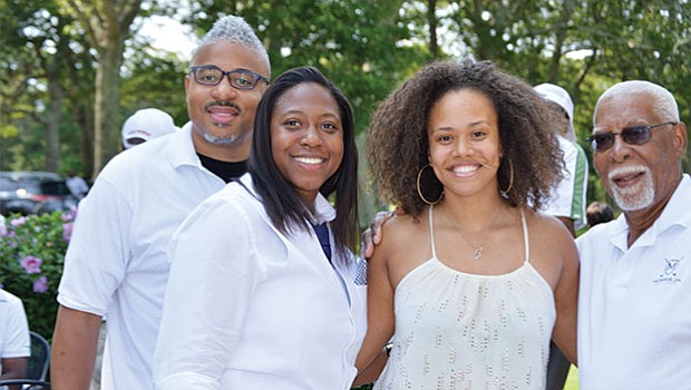 Sekou Morrison (p.k.a Sekou Writes) Kellie Tiller, Jha D Williams and George Morrison at the 17th Annual Morrison Golf Classic Sponsored by Toyota