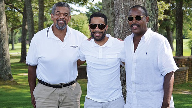 Steven Bernard, Carl Thompson and Willie Hicks, Jr. at the 17th Annual Morrison Golf Classic Sponsored by Toyota