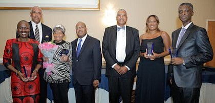 People Making A Difference 2017 award recipients with South Jersey Journal's Founders (L-R) Darlene Walker, Frank Minor, Laura Wooten, Irv Randolph, Al Thomas, Angela Brown, and Robert Dickerson.