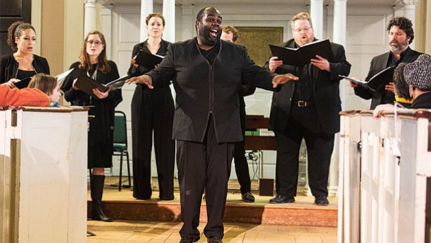 The Handel and Haydn Society returned to the First Church in Roxbury for the Every Voice free community concert in partnership with the Unitarian Universalist Urban Ministry.