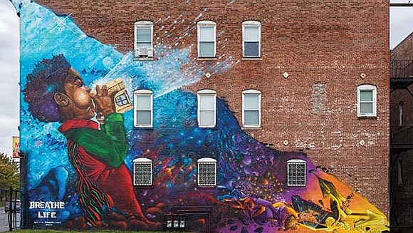 Ed Gaskin, executive director of Greater Grove Hall Main Streets, is actively fostering public art projects as a way to ... Ed Gaskin, executive director of Greater Grove Hall Main Streets, is actively fostering public art projects as a way to ...
