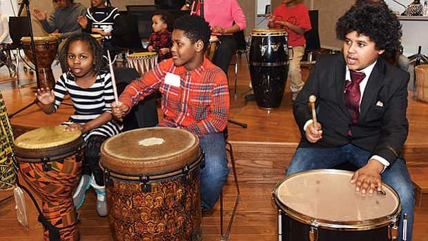 Students from Paige Academy perform in the 2018 Boston Cultural Council’s Grantee Reception.
