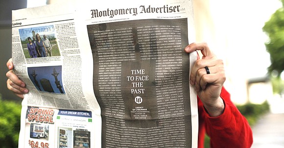 Alabama’s capital-city newspaper has published an apology for its “shameful” coverage of mob violence against African Americans, delivering the message ... Alabama’s capital-city newspaper has published an apology for its “shameful” coverage of mob violence against African Americans, delivering the message ...