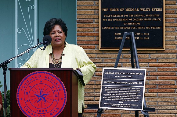 The National Park Service has unveiled a bronze plaque showing that the Mississippi home of civil rights leaders Medgar and ... The National Park Service has unveiled a bronze plaque showing that the Mississippi home of civil rights leaders Medgar and ...