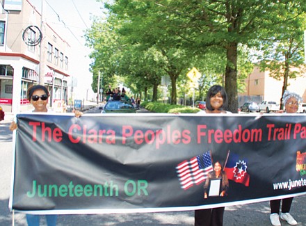 Portland’s Juneteenth parade honors the late Mother of Juneteenth in Oregon, Clara Peoples, who brought the celebration of the emancipation of slavery from Muskogee, Okla. to Portland in 1945.