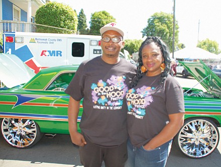 Good in the Hood organizers Shawn Penny (left) and Angie Harris.
