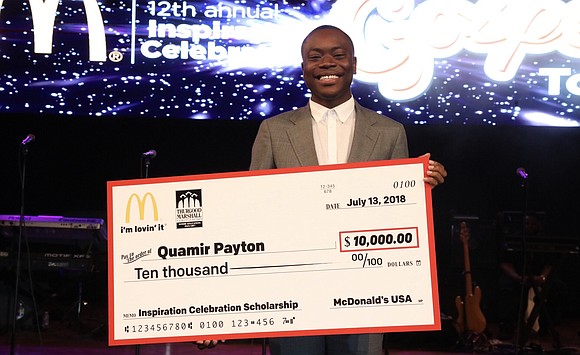 Morgan State University Freshman Quamir Payton, a first-generation college student who boasts a 3.9 GPA, has earned the first $10,000 ... Morgan State University Freshman Quamir Payton, a first-generation college student who boasts a 3.9 GPA, has earned the first $10,000 ...