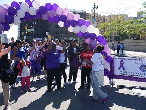Bronx District Attorney Darcel Clark, Commissioner Cecile Noel of the Mayor’s Office to End Domestic and Gender-Based Violence, survivors and ... Bronx District Attorney Darcel Clark, Commissioner Cecile Noel of the Mayor’s Office to End Domestic and Gender-Based Violence, survivors and ...