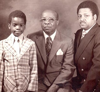 (L-r): Ackneil M. Muldrow, III (“Trey”), Ackneil M. Muldrow and Ackneil M. Muldrow, II.
