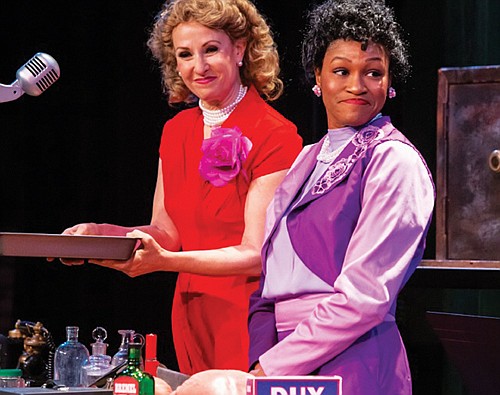 Susannah Mars and Leslie North star in the holiday production Susannah Mars and Leslie North star in the holiday production