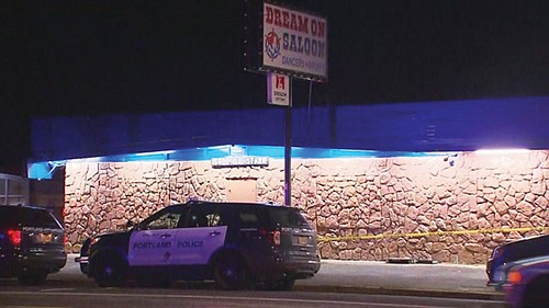 Authorities said a man died after being shot by a security guard outside a southeast Portland strip club early Tuesday ... Authorities said a man died after being shot by a security guard outside a southeast Portland strip club early Tuesday ...