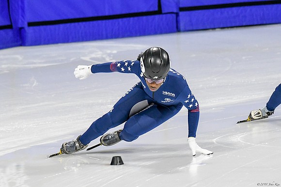 It has been a great year for short track speed skater Maame Biney. It has been a great year for short track speed skater Maame Biney.
